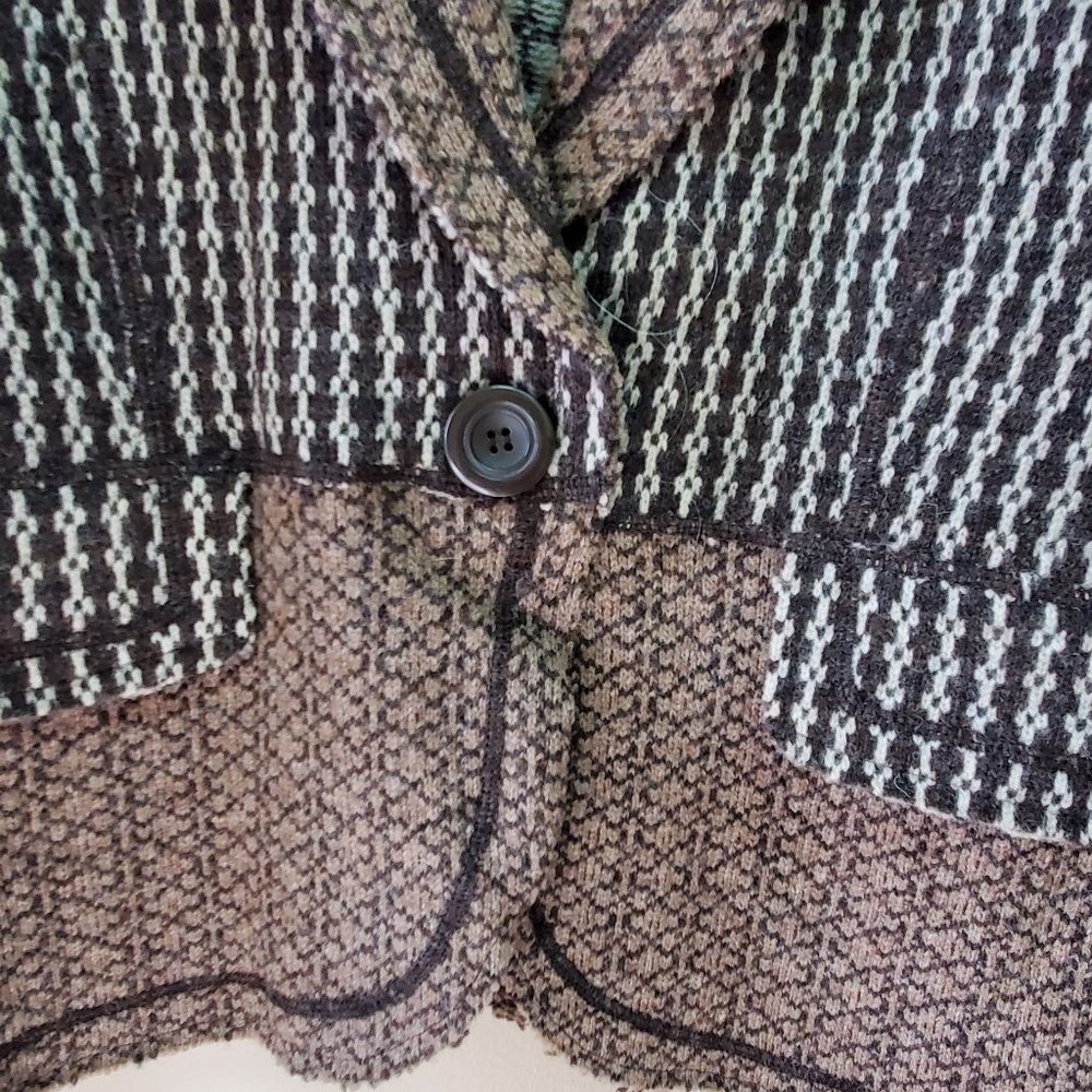 Nine West Lambs Wool Patch Pattern Jacket - image 3
